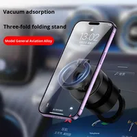 TikTok Nouvel article chaud D1 Adsorption sous vide Support magnétique Tableau de bord Grand écran Support rotatif à 360 degrés Téléphone portable intelligent