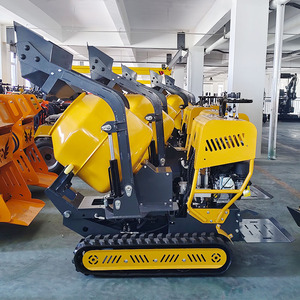 Xách tay mini trộn bê tông tự tải thủy lực theo dõi điều khiển xi măng vữa trộn DIESEL Xăng xây dựng - Product Image 1