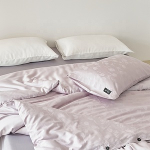 Dệt may nhà 60% Lyocell sợi + 40% bông mền Bìa gối Jacquard bộ đồ giường đặt bạch đàn sợi hỗn hợp Duvet cover Set - Product Image 6