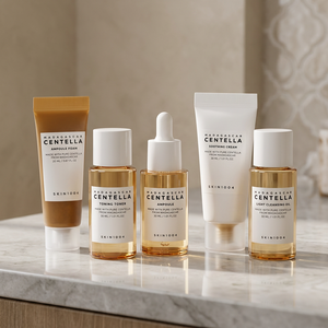 Kit de Voyage Centella de Madagascar : Ensemble Coréen de Soins de la Peau – Tonique Nettoyant Visage & Crème Ampoule Hydratante - Product Image 2