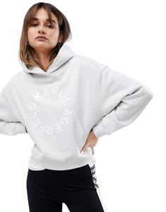 เสื้อกันหนาวผ้าฝ้าย100% สำหรับผู้หญิง,แฟชั่นใหม่ล่าสุดขายส่ง Anti-Pilling สีเทามีกระเป๋า - Product Image 1