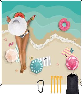 Oversized Sand Proof Waterproof Free Bench Mat Portable <b>Beach</b> Travel Accessories <b>Blanket</b> - Product Image 1