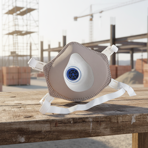 Masker <span class=keywords><strong>Respirator</strong></span> FFP3 Sekali Pakai Ramah Lingkungan 4-Lapisan Kain Non-Woven Katup Pernapasan Perlindungan Anti-Debu untuk Industri - Product Image 2