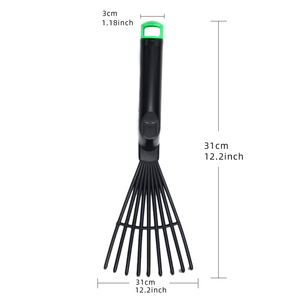 Mini giardino portatile in plastica pala per terreno cazzuola Scoop ventaglio <span class=keywords><strong>a</strong></span> foglia morta rastrelli coltivatore trapiantatrice per strumenti Bonsai - Product Image 2