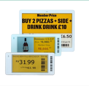 Etiquetas de Precio Electrónicas ESL de 2.9 Pulgadas, Productos Populares, Etiquetas de Precio Digitales ESL de 4 Colores, 2.13 y 2.66 Pulgadas, Etiquetas de Estante Digitales al por Mayor - Product Image 1