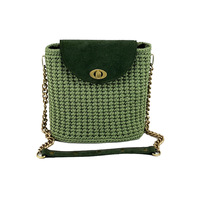 Offre Spéciale : Kit DIY Sac Seau en Cuir – Matériaux et Accessoires pour Sac à Main Tricoté au Crochet Style Rétro Élégant pour Couture et Artisanat