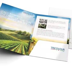 Dossiers A4 avec logo personnalisé Présentation du produit d'entreprise Profil d'entreprise 350GSM <span class=keywords><strong>Dossier</strong></span> papier - Product Image 5