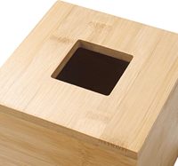 Offre Spéciale – Lot de 2 Boîtes à Mouchoirs Carrées en Bambou Personnalisables pour Salle de Bain et Table à Manger – Prix de Gros