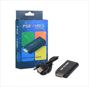 2023 apto para PS2 a HD MI Adaptador convertidor conector salida Video Audio juegos para <span class=keywords><strong>Play</strong></span> <span class=keywords><strong>Station</strong></span> <span class=keywords><strong>2</strong></span> A HD MI Adaptador convertidor - Product Image 2
