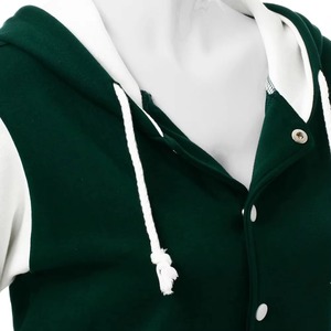 เสื้อแจ็กเก็ตเบสบอลสีดำสำหรับผู้ชายเสื้อแจ็กเก็ตเบสบอลสีดำสำหรับนักศึกษาแขนเสื้อเย็บปักลายกำมะหยี่แบบเรียบของ2024 - Product Image 3