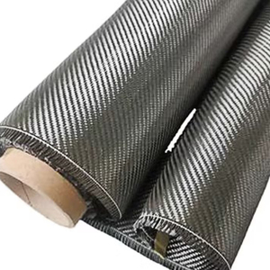 NQFIBER Rollo de tela de fibra de carbono de alta densidad 1K 3K 6k <span class=keywords><strong>12k</strong></span> Tela de sarga lisa de fibra de carbono 200gsm 240gsm 320gsm Tela T300 - Product Image 1
