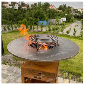 En plein air barbecu grill avec broche torréfacteur rôti barbecue barbecue grill avec barbecu grill en plein air - Product Image 3