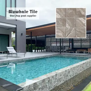 Bluwhale Tile Landscape Sukabumi Bali Pool Tiles Porcelain Mosaic Marble Look Swimming Pool Tiles Ceramic Outdoor