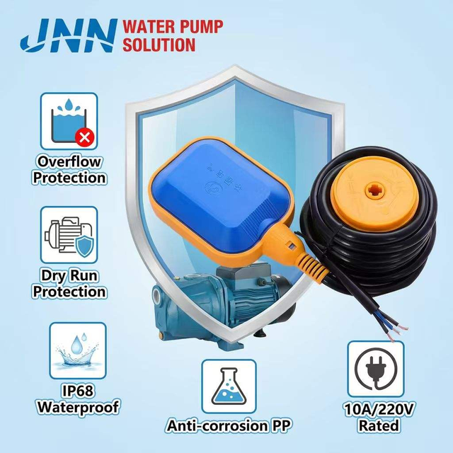 Factory Supply 220V Water Level Water Pump Control Floating Switch 2m 3m 5m 10m with tank Level Switch Water Level Sensor