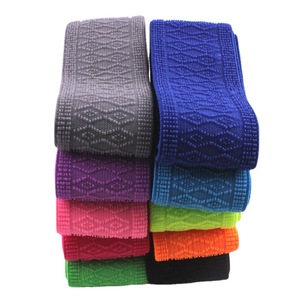 Thân thiện với da mềm mô hình kim cương Jacquard đàn hồi dây thắt lưng <span class=keywords><strong>5</strong></span> cm phẳng co giãn quần <span class=keywords><strong>Webbing</strong></span> - Product Image 3