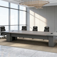 Nouvelle arrivée, table de réunion de luxe pour salle de réunion, bureau de réception pour négociations de plus de 20 personnes, comptoir classique de bureau