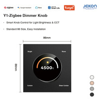 Tuya Zigbee Wall Dimmer Knob Tombol Mode Multifungsi On Off Mendukung Input Tegangan Lebar Global 110V hingga 250V