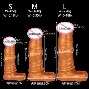 Proveedor Mayorista OEM de Fundas Extensoras de Silicona Líquida Realistas para Hombre, Reutilizables, Engrosadoras y Retardantes, Juguetes para Adultos - Product Image 4