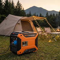Generador Inverter de Onda Sinusoidal Pura de 6.5kW, Generador de Gasolina Súper Silencioso de 6500W para Vida en Autocaravanas y Energía Profesional para Exteriores