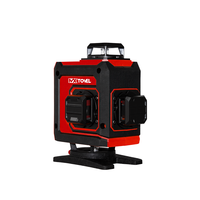 Ensemble de niveleurs laser auto-nivelants, kit combiné d'outils électriques rechargeables, niveau laser 16 lignes IP20 avec batterie Li-ion