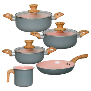 Ensemble de casseroles et poêles en céramique de haute qualité, modernes, revêtues de céramique, 8 pièces, en aluminium - Product Image 6