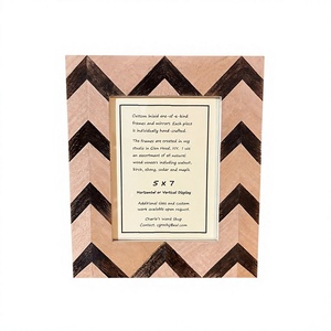 Cadre photo en bois naturel fait main pour la décoration de la maison et du bureau, de haute qualité - Product Image 2