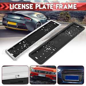 Car License Plate <b>Frame</b> Gosnumber for European German Russian Numbers <b>Mount</b> Holder Number Automobile Polished - Product Image 1