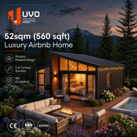 Villa Modulaire Préfabriquée Moderne, Maison Conteneur de Luxe à Structure en Acier, Cabane en A, Mini-Maison Préfabriquée de Jardin