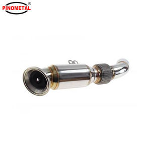 Ukuran kustom 3.5 ''SS Turbo baja tahan karat Downpipe untuk B58 BMW M140i M240i 340i 440i 540i 740i Series - Product Image 3