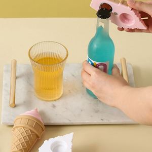 Décapsuleur magnétique créatif en plastique, motif crème glacée, dessin animé mignon, objet décoratif 3D pour réfrigérateur, décapsuleur torsadé - Product Image 6
