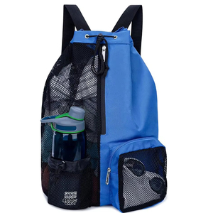 Bolsa de natación de malla, mochila de playa con cordón |   Bolsillo Impermeable, Correas Ajustables, para Snorkel, Gimnasio, Piscina, Crucero, Campamento, Parque Acuático - Product Image 1