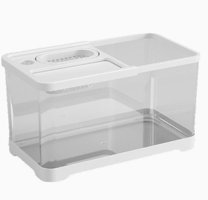 Aquarium en plastique pour poissons, petit aquarium de bureau pour poissons Betta, poissons rouges, boîte d'élevage pour animaux de compagnie - Product Image 4