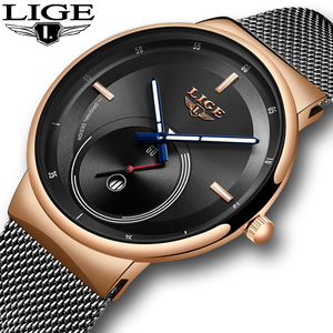 <span class=keywords><strong>Reloj</strong></span> <span class=keywords><strong>LIGE</strong></span> <span class=keywords><strong>2022</strong></span>, <span class=keywords><strong>Reloj</strong></span> de Cuarzo de Lujo de Moda para Hombre, <span class=keywords><strong>Reloj</strong></span> Casual Delgado de Acero Inoxidable con Malla, Resistente al Agua, Modelo Lg9993 - Product Image 6