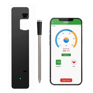 Nouveau Thermomètre de cuisson intelligent sans fil Bluetooth numérique pour aliments, avec écran, pour barbecue, four et cuisine en extérieur - Product Image 1
