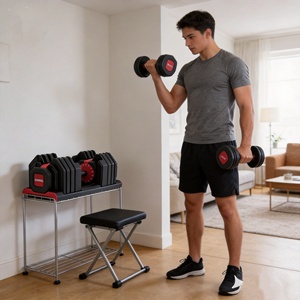 CZFIT Factory Hot Selling Latest Adjustable <b>Dumbbell</b> Made of High-quality Steel Material Suitable for Both Men and Women. - Product Image 5
