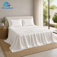 Ensemble de literie de luxe haut de gamme en soie lisse et soyeuse certifié OEKO-TEX, approuvé ISO9001, audité BSCI, Tianzhu 300TC, pour hôtel