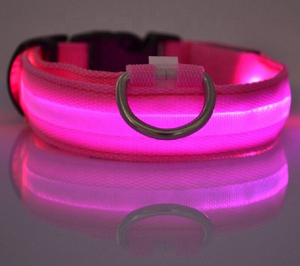 Adjustable LED Flash Pet Dog Training Collar, Dogs Luminous Fluorescent Collars Pet Supplies - Product Image 2