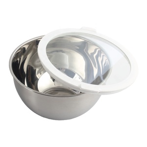 Stainless Steel <b>Mixing</b> <b>Bowl</b> <b>with</b> Airtight <b>Lid</b> Dishwasher Safe Minimalist Design for Food Serving Home Use - Product Image 5