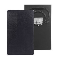 Panneau solaire ETFE monocristallin noir de type N, cellules BC, 12V 24V, 20W 30W 40W, pour système IoT et CCTV