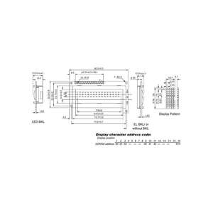 Powertip LCD 16x1 VISTA INFERIOR TRANSFLECTIVA CON RETROILUMINACIÓN - Product Image 1