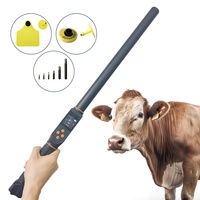 Escáner de Identificación de Animales ISO HDX FDXB FDXA para Ganado Vacuno, Ovejas y Cabras, Lector de Microchip RFID de 134.2KHz, Hecho de Plástico
