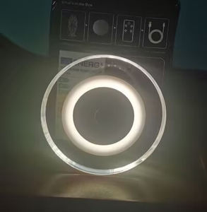 USB recargable DC 5V inducción magnética redonda Sensor de movimiento inteligente LED luz de pared para niños pasillo entrada inodoro paso Luz - Product Image 4