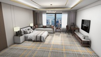 Fabrication de tapis Fourniture de tapis Luxe européen haut de gamme 5 étoiles Hôtel Décoration Sol Mur à Mur Tapis Carreaux Tapis