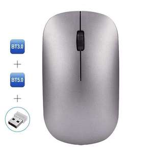 เมาส์ขายส่ง OEM ODM แบบบาง ดีไซน์ตามหลักสรีรศาสตร์ รองรับการเชื่อมต่อแบบคู่ ชาร์จได้ พร้อมตัวรับสัญญาณ TYPE-C ไร้สาย บลูทูธ - Product Image 6