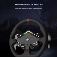 Volant de jeu de course USB RGB PXN-V12Lite avec support de volant pour PC pour Xbox One