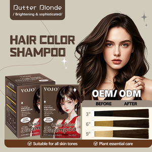 VOJO <span class=keywords><strong>Champú</strong></span> Tinte Semipermanente para el Cabello con Aroma a Café, 25ml*10 Sobres, Cobertura de Canas en 10 Minutos, Sin Amoníaco, Sin PPD, para Hombres y Mujeres - Product Image 5
