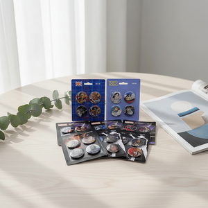 Lot de badges promotionnels personnalisés de 58 mm, forme ronde, en étain, pour collection - Product Image 1