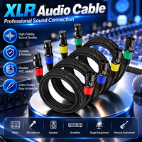 Câble XLR mâle vers femelle 3 broches, câble audio professionnel en cuivre pour microphone, pour table de mixage, enceinte, studio d'enregistrement, scène