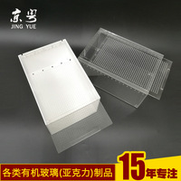 Terrario de Acrílico Personalizado, Ecológico, Reciclable, de Lujo para Reptiles, Moderno, Negro y Blanco, con Tapa Deslizante Magnética para Insectos