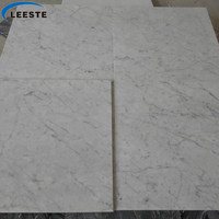 Carrelage en marbre blanc Bardiglio Nuvolato Carrara de qualité supérieure, populaire, de fabrication italienne, finition polie, 18x18 pouces